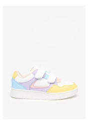 Flora Bella by Shoexpress Colourblock Sneakers with Hook and Loop Closure