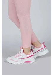 Jump 30007 حذاء رياضي كاجوال للفتيات باللون الأبيض - الفوشيا