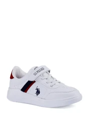 U.S. Polo Assn. حذاء Berkeley Jr 2pr أبيض رياضي للأولاد - أبيض - 34