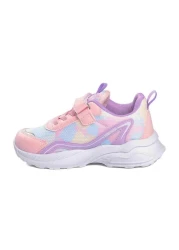 ellaboni حذاء رياضي بناتي مضاء ونعل مريح وخفيف الوزن وشريط فيلكرو صيفي للأطفال