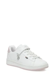 U.S. Polo Assn. Eniya Jr 5Fx White Girl's Sneaker