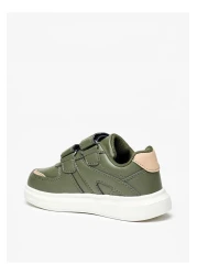 LBL by Shoexpress Panelled Sneakers with Hook and Loop Closure