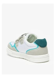 Juniors Colourblock Sneakers with Hook and Loop Closure
