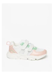 Flora Bella by Shoexpress Panelled Sneakers with Hook and Loop Closure