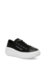 U.S. Polo Assn. حذاء رياضي للفتيات من CLEME TEX JR 5FX باللون الأسود