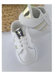 Butik Baby Boy Girl First Step Shoes Soft Sole Orthopedic Lightweight Pink Silver and Gold Color Options