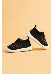 Mumenim حذاء Hobyo للأولاد والرضع مرن ومضاد للانزلاق ونعل أسود لتقويم العظام