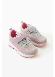 GAK RUN حذاء رياضي كاجوال مريح للأطفال من الجنسين مزود بشريط فيلكرو ونعل بولي خفيف