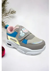 Ponchiq حذاء رياضي بناتي مضاء بنعل ميموري فوم