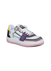 Jump 28129 White - Salmon Pink Girl's Sneaker Casual Sneakers