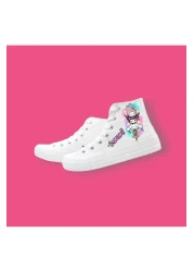 archiepet أبيض صغير - حذاء للأطفال مطبوع عليه شخصيات الرسوم المتحركة للأولاد والبنات