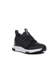 Ndrops حذاء رياضي مريح، خفيف الوزن، لتقويم العظام، صيفي، بدون أربطة، شبكي باللون الأسود والأبيض للأطفال