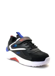 pepino 1543 Light Orthopedic Boy's Black/Red/Sax Sneaker