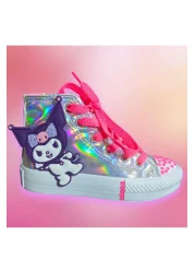 LİASSHOES Holo Silicone Kuromici Side Zipper Children's Sports Shoes Sneakers