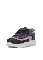 AlbiShoes حذاء رياضي شتوي مضاء للفتيات - حذاء رياضي كاجوال للمدرسة بنعل فيلكرو ومريح