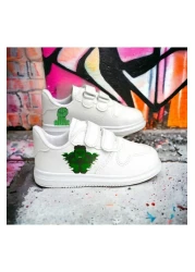 LİASSHOES Green Giant Printed Children's Sneakers
