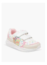 Barbie Barbie Printed Sneakers with Hook and Loop Closure
