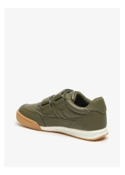 Mister Duchini Panelled Sneakers with Hook and Loop Closure