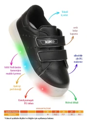 Kiko Kids Boys' Sneakers - Royzo Velcro and Light