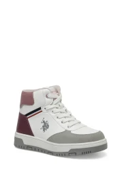 U.S. Polo Assn. VALERIN 3PR White Girls' High Sneaker