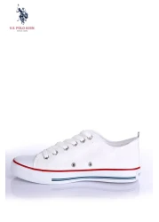 U.S. Polo Assn. أحذية نسائية بيضاء بينيلوبي