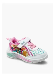 Barbie حذاء رياضي مضيء بطبعة باربي مع إغلاق بخطاف وحلقة