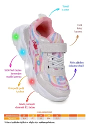 Kiko Kids Teno Velcro Lighted Girls' Sports Shoes