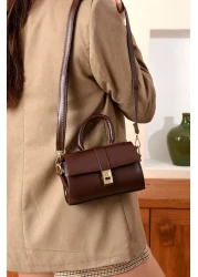 MİRO POLO Shoulder Bag Women's Black Mini Hand and Shoulder Bag Stylish Design Adjustable Strap