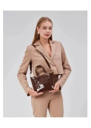 torime Patent Leather Medium Women Shoulder and Cross Bag