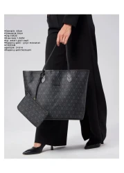 torime حقيبة كتف وكتف نسائية من الجلد النباتي منقوشة كبيرة الحجم