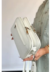 Just Polo حقيبة كتف نسائية من الجلد النباتي الفاخر متعددة الأقسام 4023