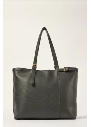 Ted Baker حقيبة تسوق كبيرة من الجلد الأسود مع محفظة داخلية 24FW904