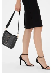 Pierre Cardin حقيبة كتف نسائية باللون الأسود 05PC24K24104