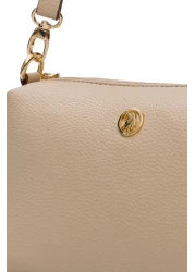 U.S. Polo Assn. Beige Women's Shoulder Bag Us3247 Online Exclusive
