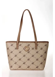 Beverly Hills Polo Club حقيبة كتف نسائية من فرو المنك الخفيف 05BHPC8014