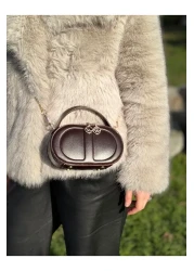 DEV 3 ADAM Brown Women's Box Model Hand Shoulder and Crossbody Bag