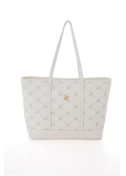 Beverly Hills Polo Club حقيبة كتف نسائية بيضاء 05BHPC111