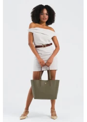 U.S. Polo Assn. Khaki Women's Shoulder Bag Us25197