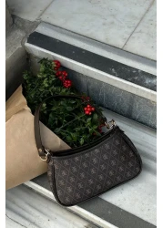 Shule Bags حقيبة Farme Monogram باللون البني الرغيف الفرنسي وحقيبة كروس