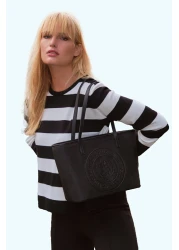 U.S. Polo Assn. حقيبة كتف نسائية سوداء Us23694