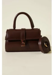 MODAM HİFA حقيبة يد وذراع وكتف نسائية من الجلد الصناعي مع أشرطة قابلة للتعديل L:11 E:19 W:7 سم