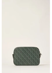 Ted Baker Dark green oblique monogram camera crossbody bag 240407 -2