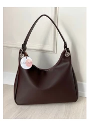 BAGLOVİS RING DETAIL LINED SHIRT SHOULDER BAG