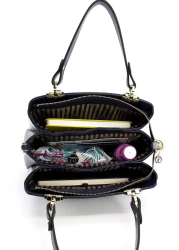 Silver Polo Silver & Polo Platinum - Black Sp972 Women's Handbag