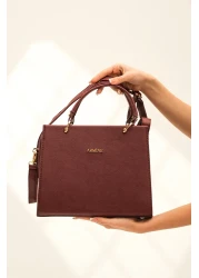 Armine Women's Burgundy 355 Shoulder and Hand Bag