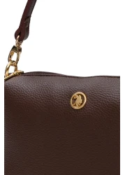 U.S. Polo Assn. حقيبة كتف نسائية بنية Us3247