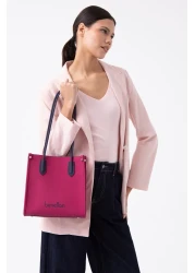 United Colors of Benetton Beneton Women's Shoulder Bag - Plum-Navy Bnt1610