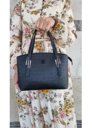 Just Polo Women's Embossed Printed Zipper Closure Shoulder and Hand Bag Long Adjustable