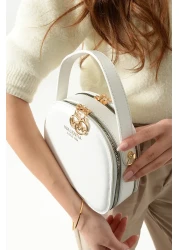 By Hakan Tn-097 Women's Shoulder Bag Handbag Crossbody Bag White