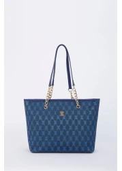 Pierre Cardin حقيبة كتف نسائية من الدنيم 05PO23K1666